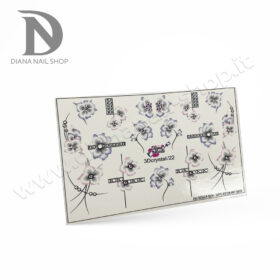 SLIDER NAIL STICKER 3D CRYSTAL 22