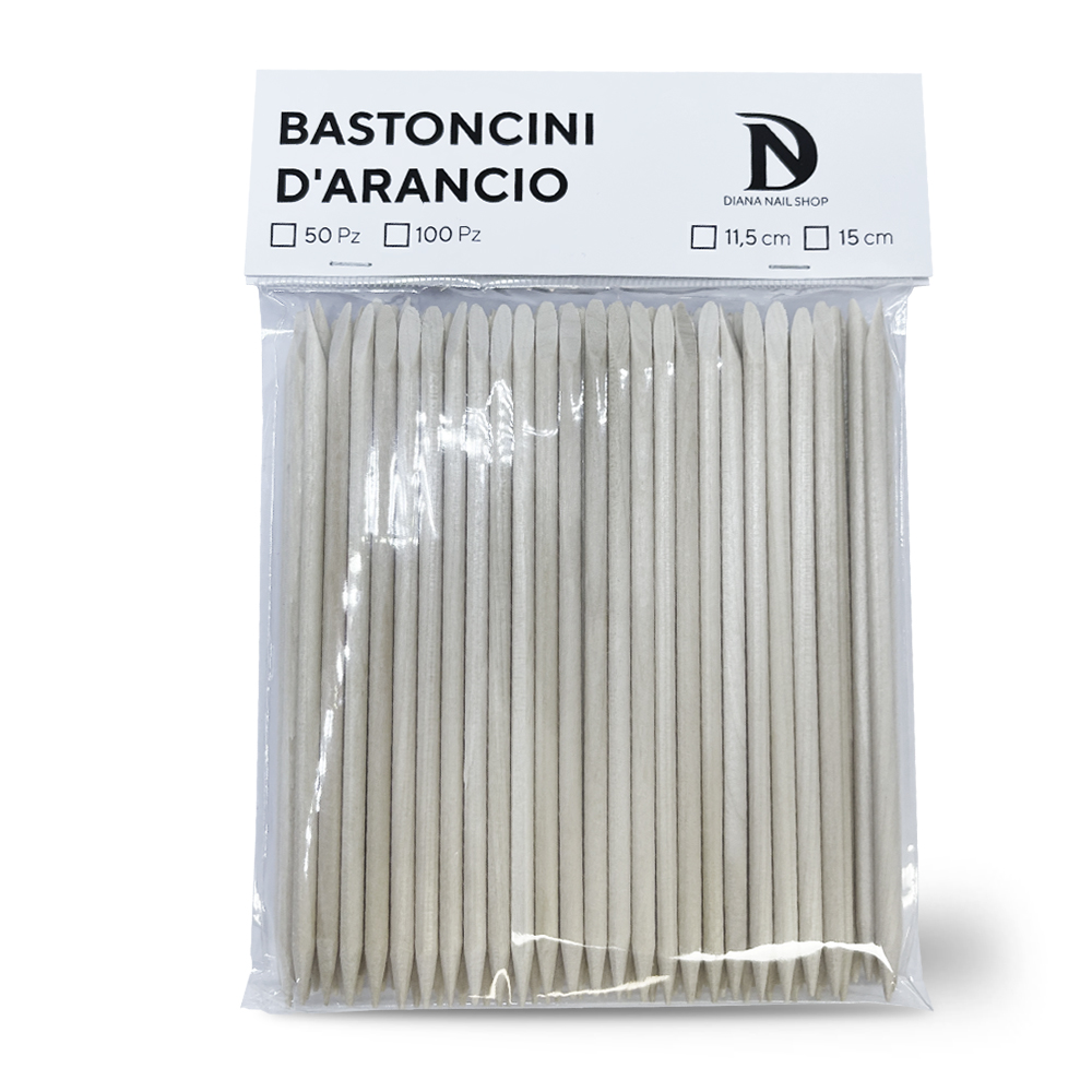 BASTONCINI ARANCIO 11,5cm (50pz) - Diana Nails Shop Italy %