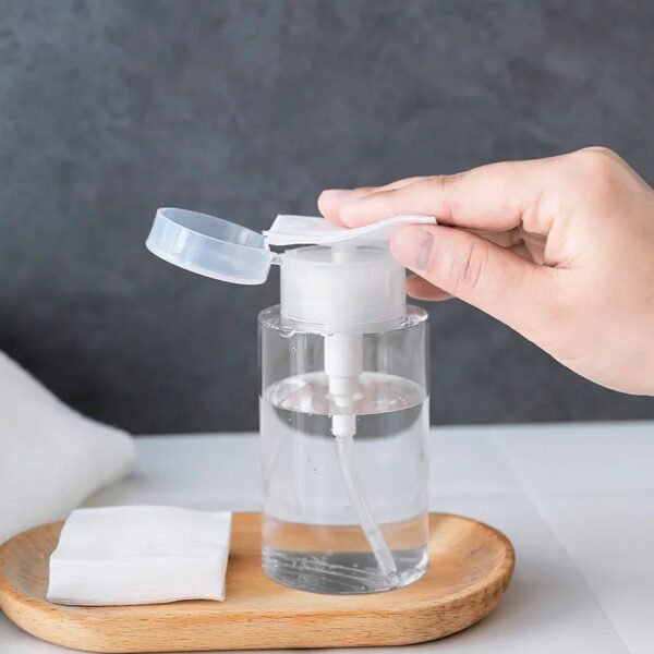 FLACONE DOSATORE A POMPA TRASPARENTE 200ml