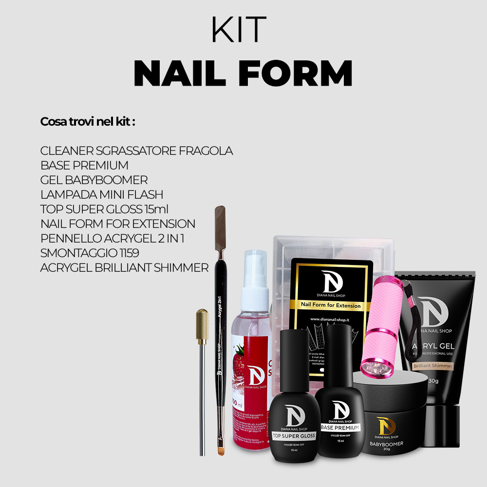KIT NAIL FORM-1 - Diana Nails Shop Italy %