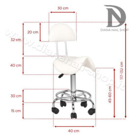 sedia ergonomica bianca