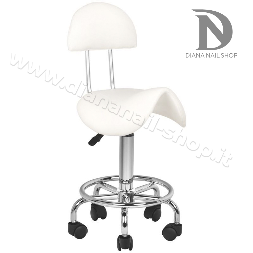 sedia ergonomica bianca
