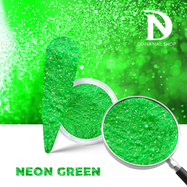 GLITTER NEON GREEN