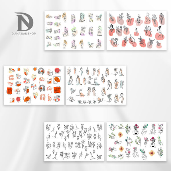 kit floral face 02 6pz