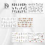 KIT FLORAL FACE 01 (6pz)