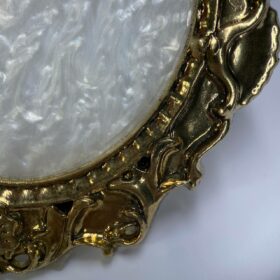 cornice oro ovale