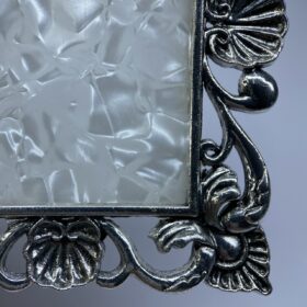 Espositore\Palette cornice quadrata argento