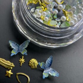 Madreperla farfalle blu