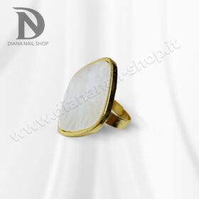 Anello palette white quadrato