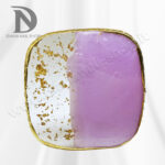 Espositore\Palette viola e foglie d'oro