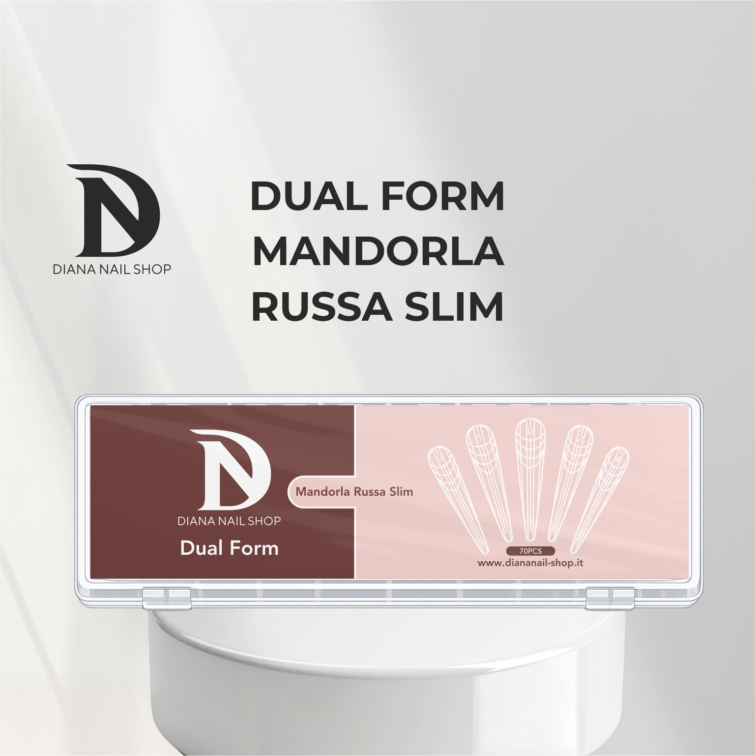 Dual Form Mandorla Russa Slim 0 mm - Diana Nails Shop Italy